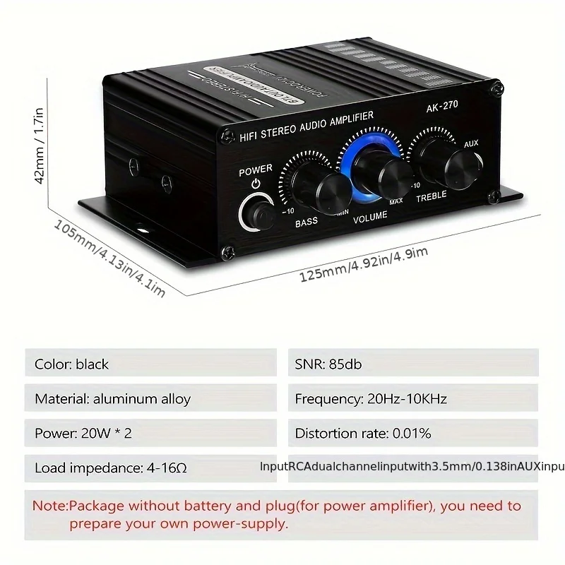 AK-270 HIFI Amplifier Channel  - огляд і ціна Audio Home Cinema